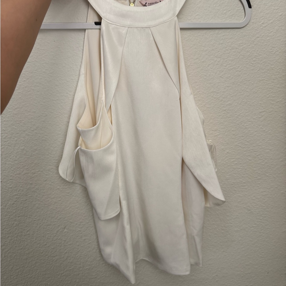 Nannette Cream Sleeveless Top